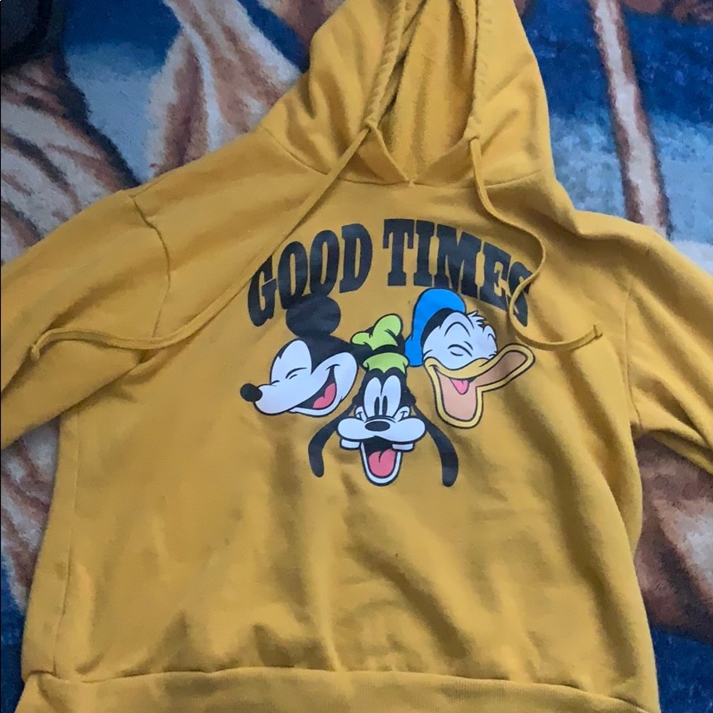 Yellow Disney character hoodie